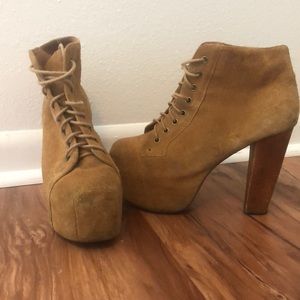Jeffrey Campbell LITA camel platforms size 7.5M